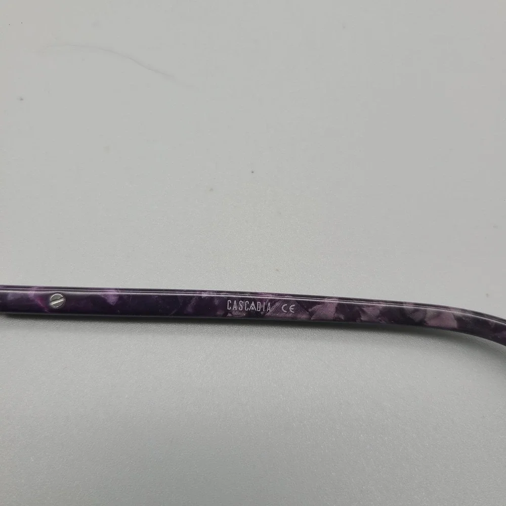 Cascadia Eyewear Purple Gold Cat Eye Eyeglass Frames Women 54-16-135 AM0055 C5